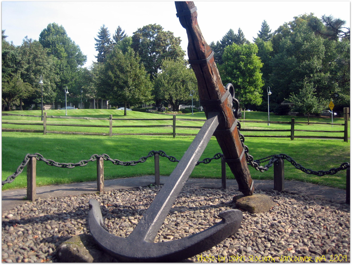 Vancouver WA Parks: Mighty Warship Anchor Found!: photo musings of Vancouver Washington by John Slocum of REMAX Vancouver WA