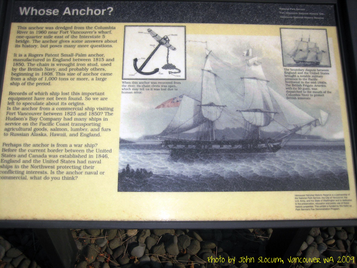 Vancouver WA Parks: Whose Anchor Was Lost?: photo musings of Vancouver Washington by John Slocum of REMAX Vancouver WA