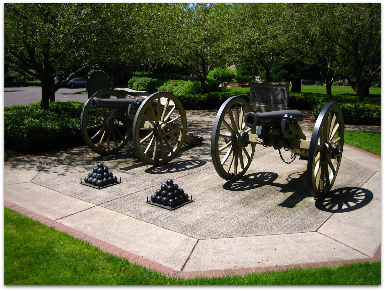Vancouver WA Parks: Replica Cannons: photo musings of Vancouver Washington by John Slocum of REMAX Vancouver WA